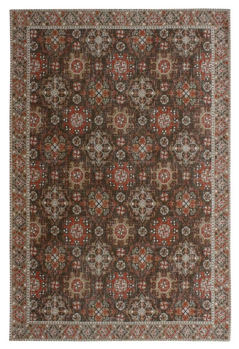 Queensland Jacqurad Woven Cotton Carpet | Fab Natura