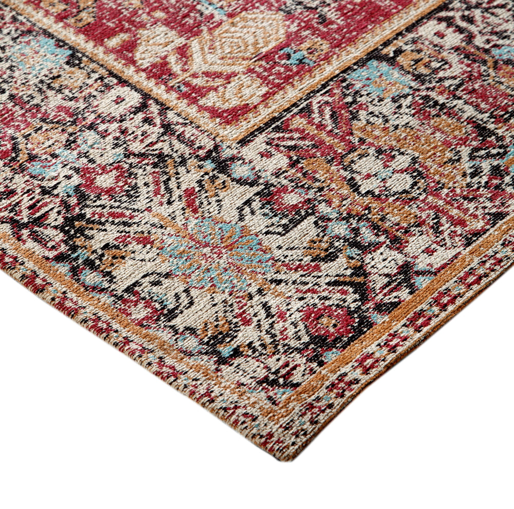 Ikat Hawaii Jacquard Woven Cotton Runner Carpet