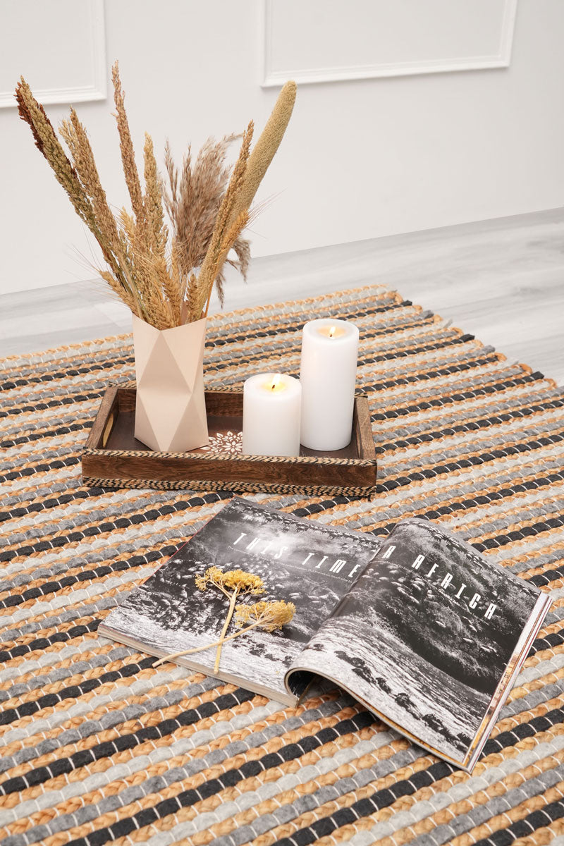 Jute Felt Area Rug