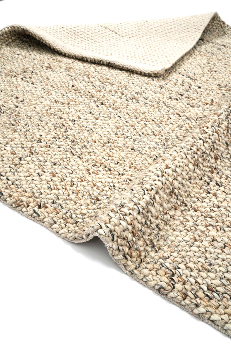 wool textured area rug