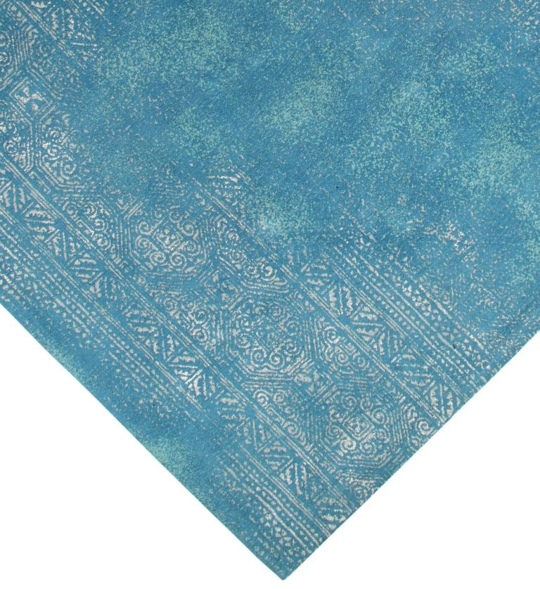 blue area rug