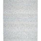 Froth 7 handwoven woolen carpet in light blue milange, 5x8 ft