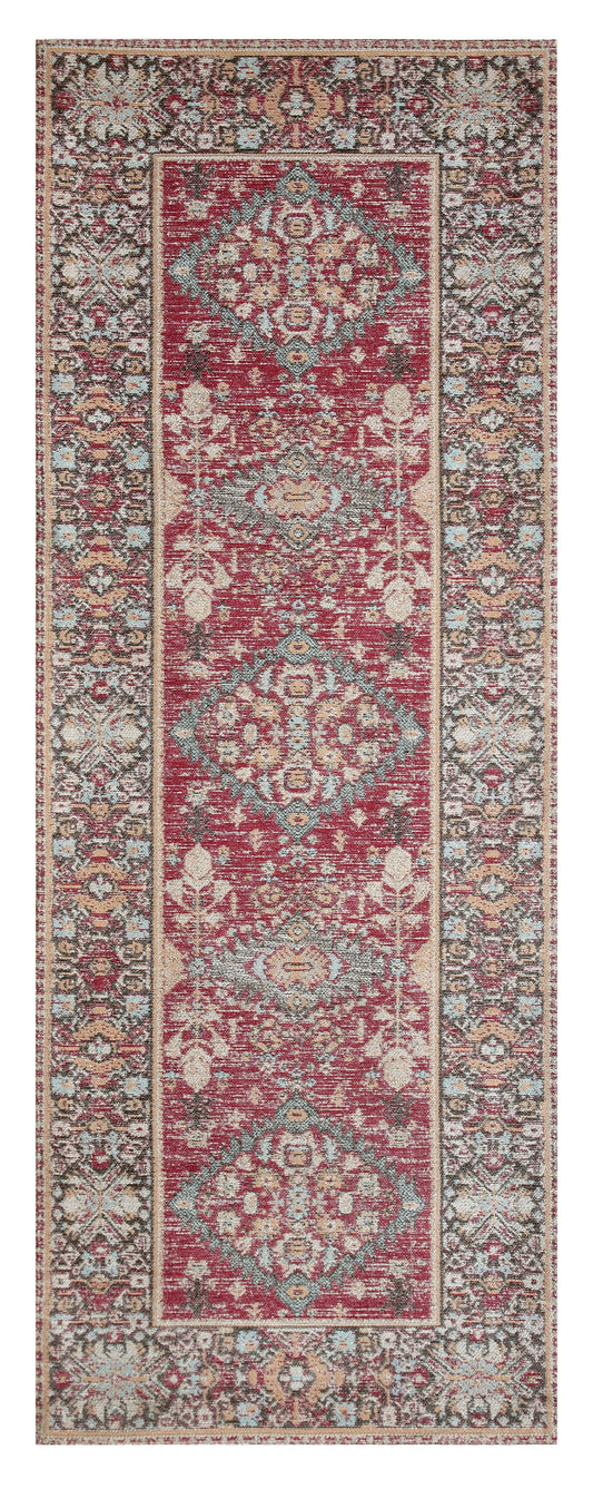 Ikat Hawaii Jacquard Woven Cotton Runner Carpet