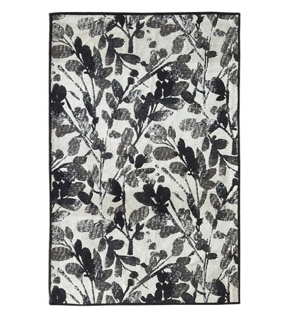 Leaf Storm Jacquard Woven Cotton Carpet - FAB NATURA