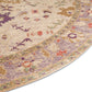 Little Fire Jacquard Woven Cotton Round Carpet - FAB NATURA