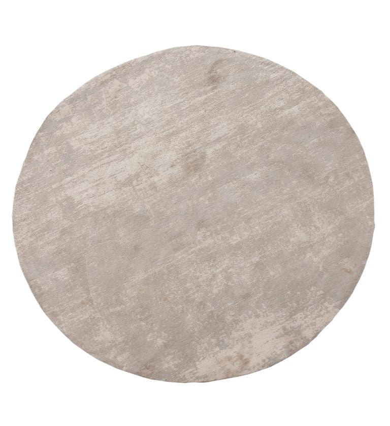 Saliva Jacquard Woven Cotton Round Carpet - FAB NATURA