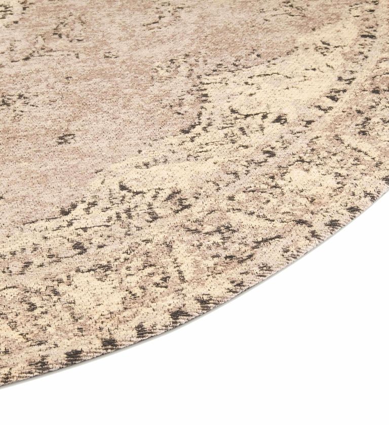 Horseway Jacquard Woven Cotton Round Carpet - FAB NATURA