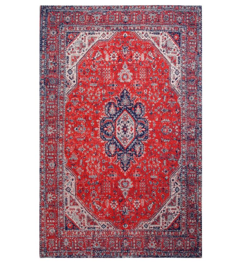 Kisan Jacquard Woven Cotton Carpet - FAB NATURA