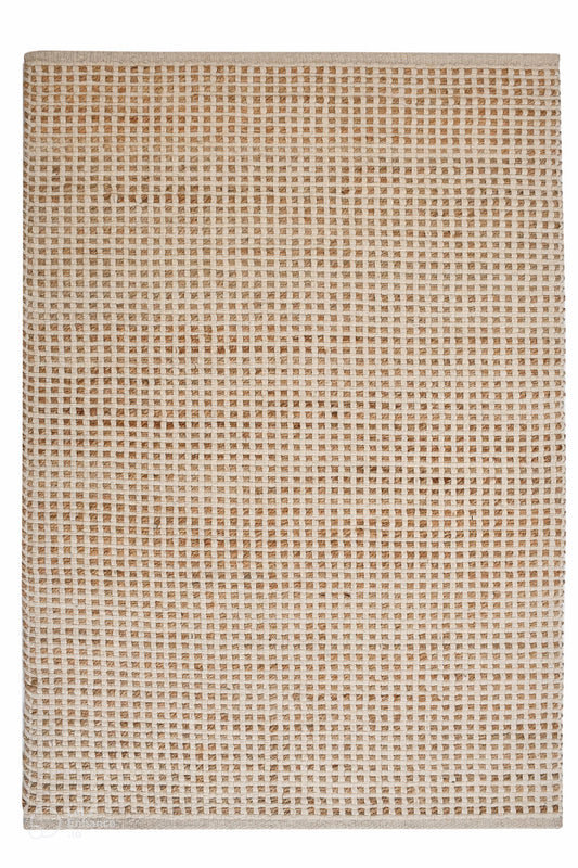 checkered jute rug