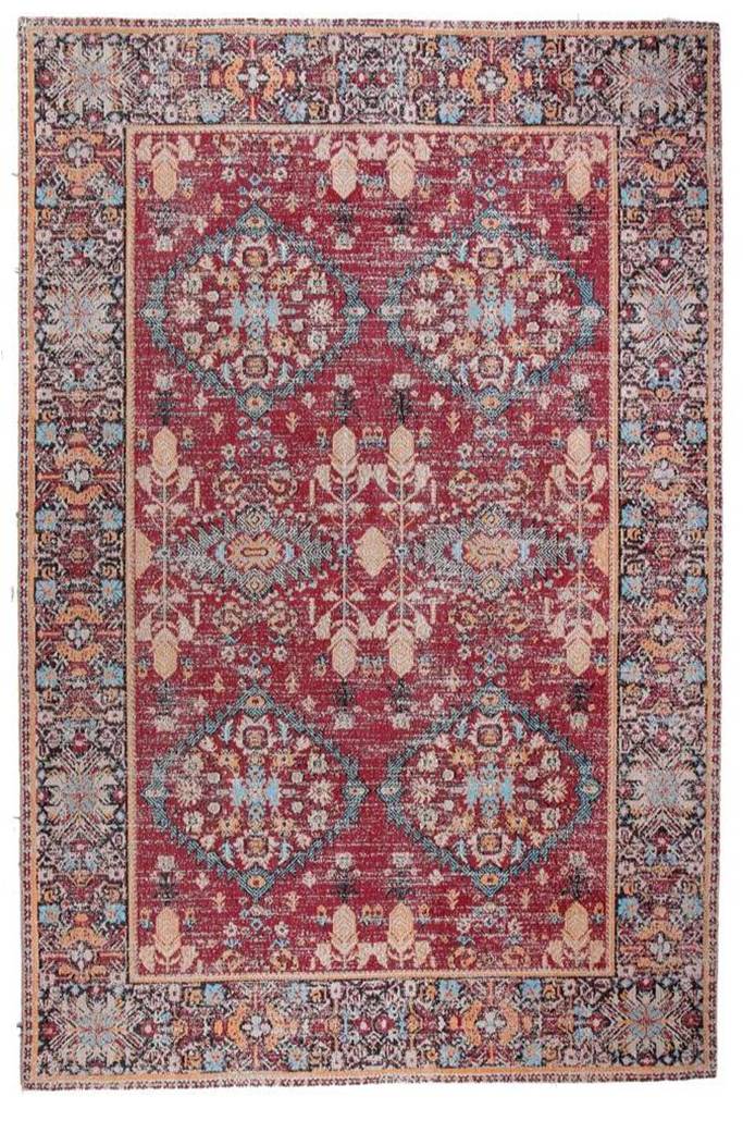 Ikat Hawaii Jacquard Woven Cotton Runner Carpet