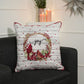 Joy Jacquard Woven Cushion Red & White ( A Set Of Two Pieces) - FAB NATURA