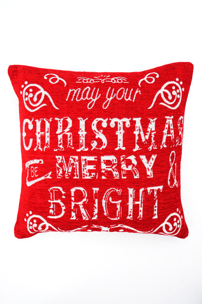 Merry and Bright Jacquard Woven Cushion ( A Set Of Two Pieces) - FAB NATURA