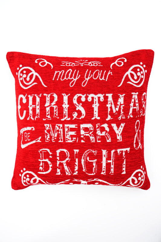 Merry and Bright Jacquard Woven Cushion ( A Set Of Two Pieces) - FAB NATURA