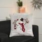 Snow Man Jacquard Woven Cushion ( A Set Of Two Pieces) - FAB NATURA