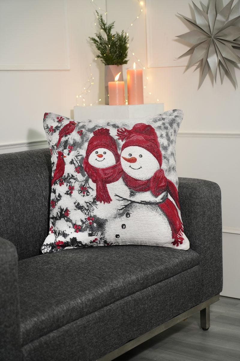 white twins christmas cushion cover