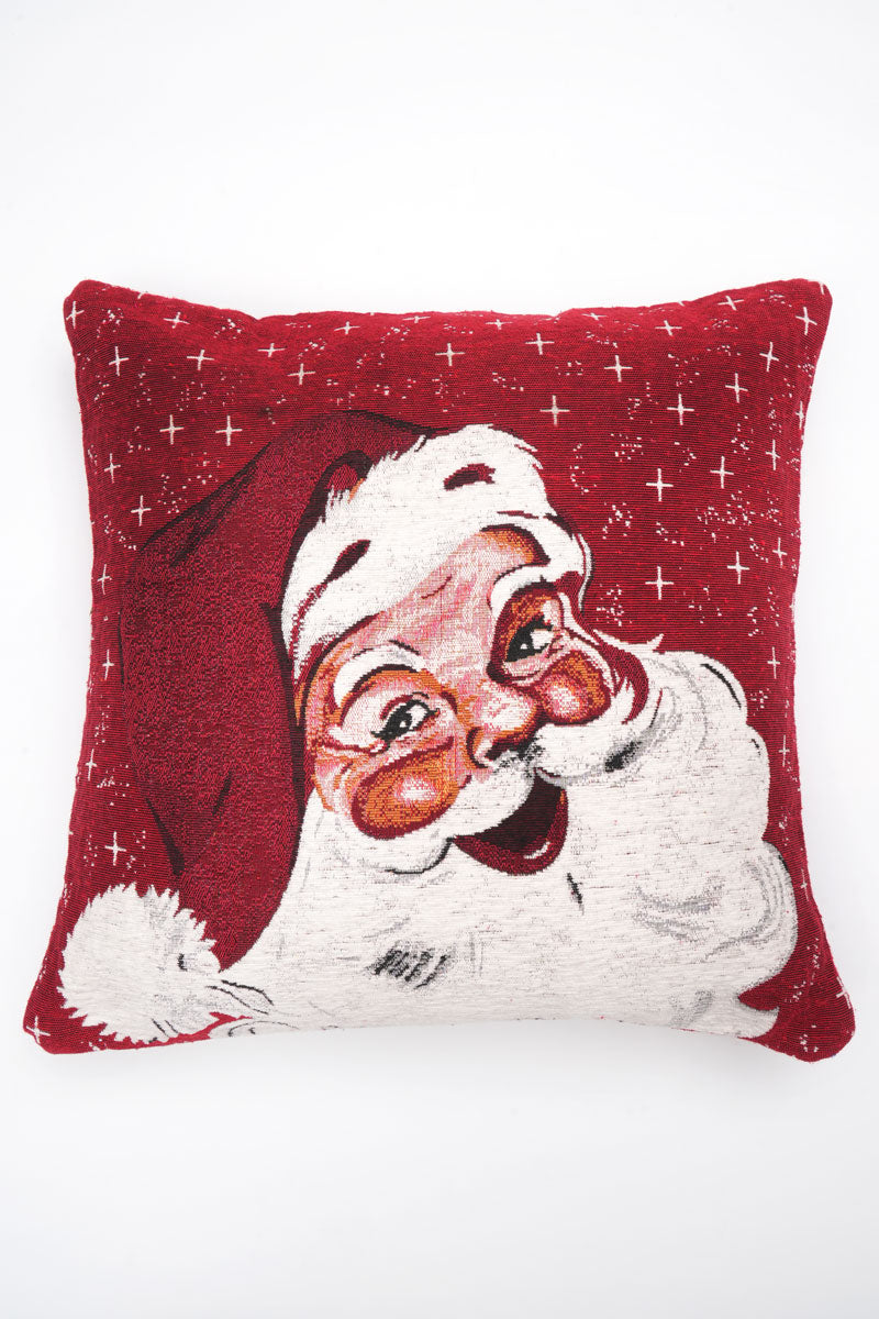 Santa Jacquard Woven Cushion ( A Set Of Two Pieces) - FAB NATURA