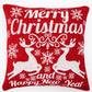 Merry Christmas Jacquard Woven Cushion ( A Set Of Two Pieces) - FAB NATURA