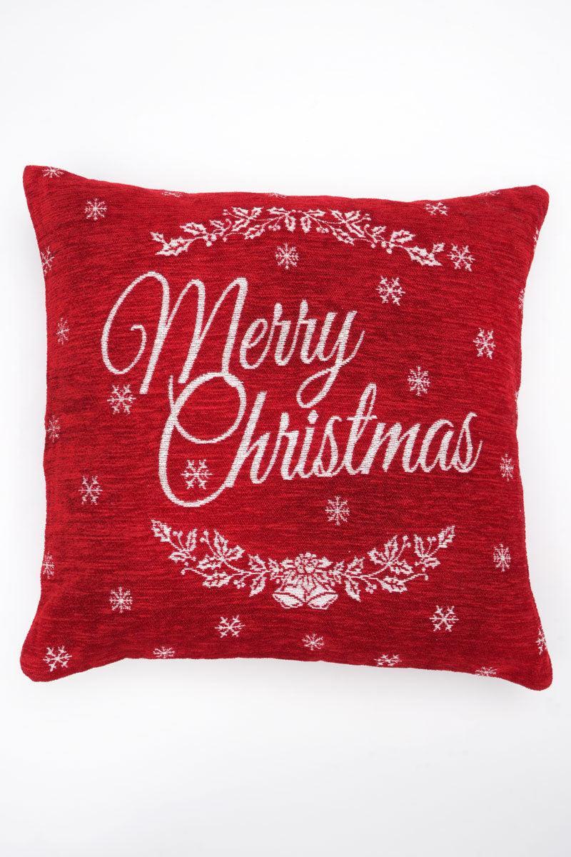 Merry Christmas 2 Jacquard Woven Cushion ( A Set Of Two Pieces) - FAB NATURA