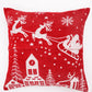 Santa Sleigh Jacquard Woven Cushion ( A Set Of Two Pieces) - FAB NATURA