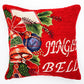 Jingle Bells Jacquard Woven Cushion ( A Set Of Two Pieces) - FAB NATURA