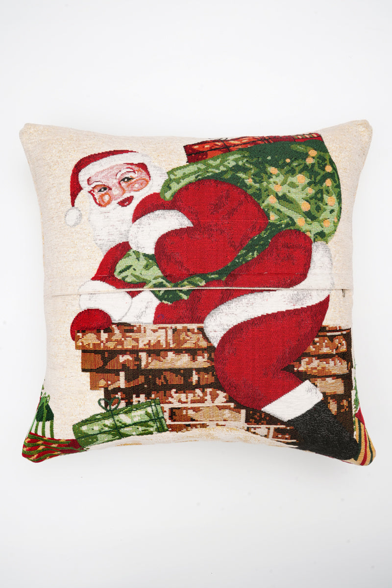 Santa 2 Jacquard Woven Cushion ( A Set Of Two Pieces) - FAB NATURA