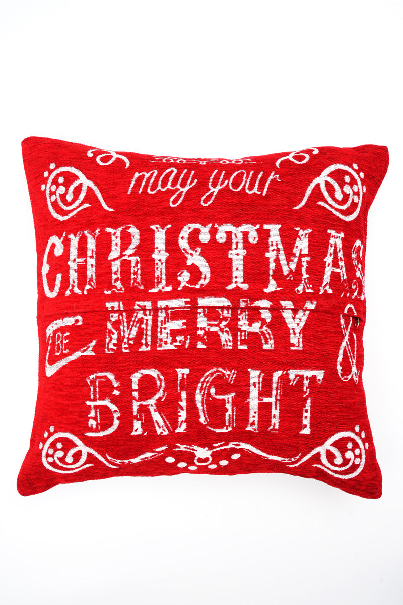 Merry and Bright Jacquard Woven Cushion ( A Set Of Two Pieces) - FAB NATURA