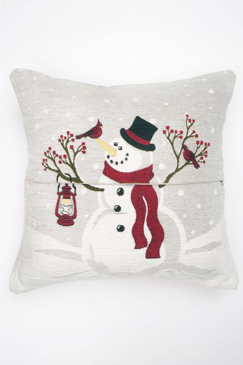 Snow Man Jacquard Woven Cushion ( A Set Of Two Pieces) - FAB NATURA