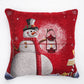 Snowman 2 Jacquard Woven Cushion ( A Set Of Two Pieces) - FAB NATURA