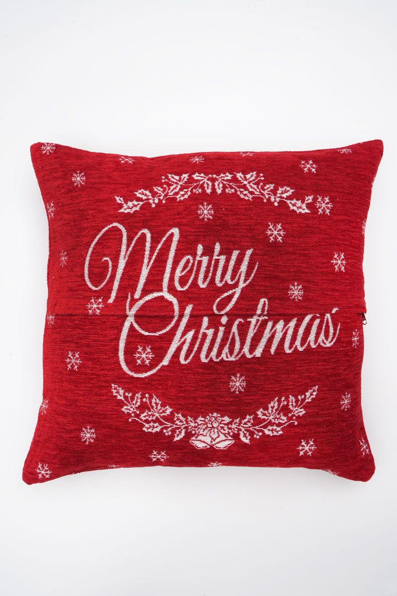 Merry Christmas 2 Jacquard Woven Cushion ( A Set Of Two Pieces) - FAB NATURA