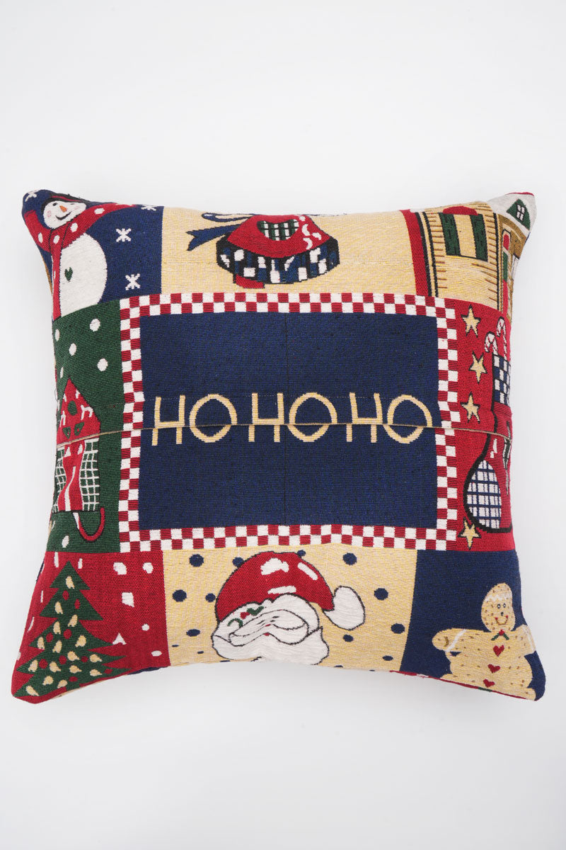 Ho Ho Ho Jacquard Woven Cushion ( A Set Of Two Pieces) - FAB NATURA