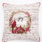 Joy Jacquard Woven Cushion Red & White ( A Set Of Two Pieces) - FAB NATURA