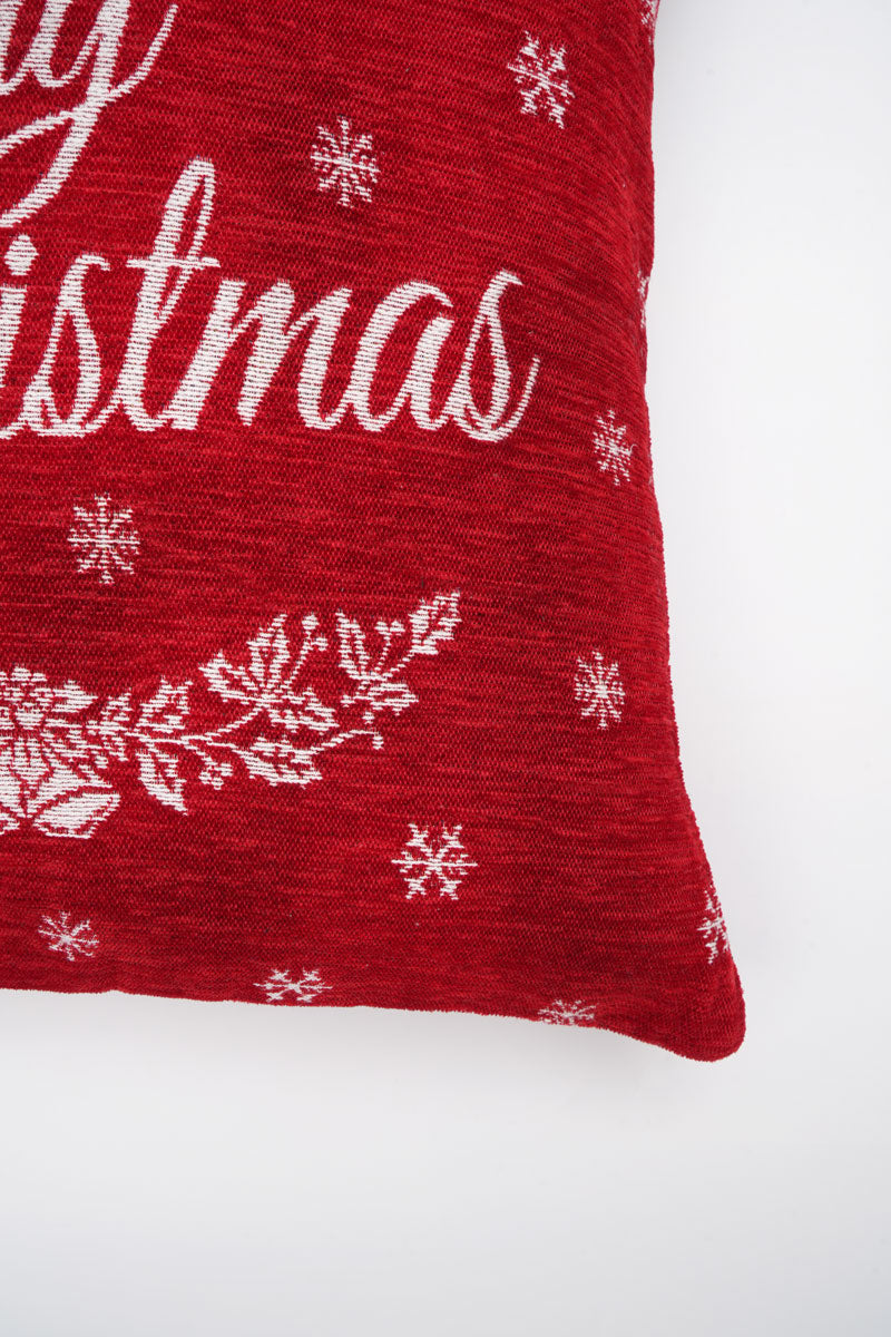 Merry Christmas 2 Jacquard Woven Cushion ( A Set Of Two Pieces) - FAB NATURA