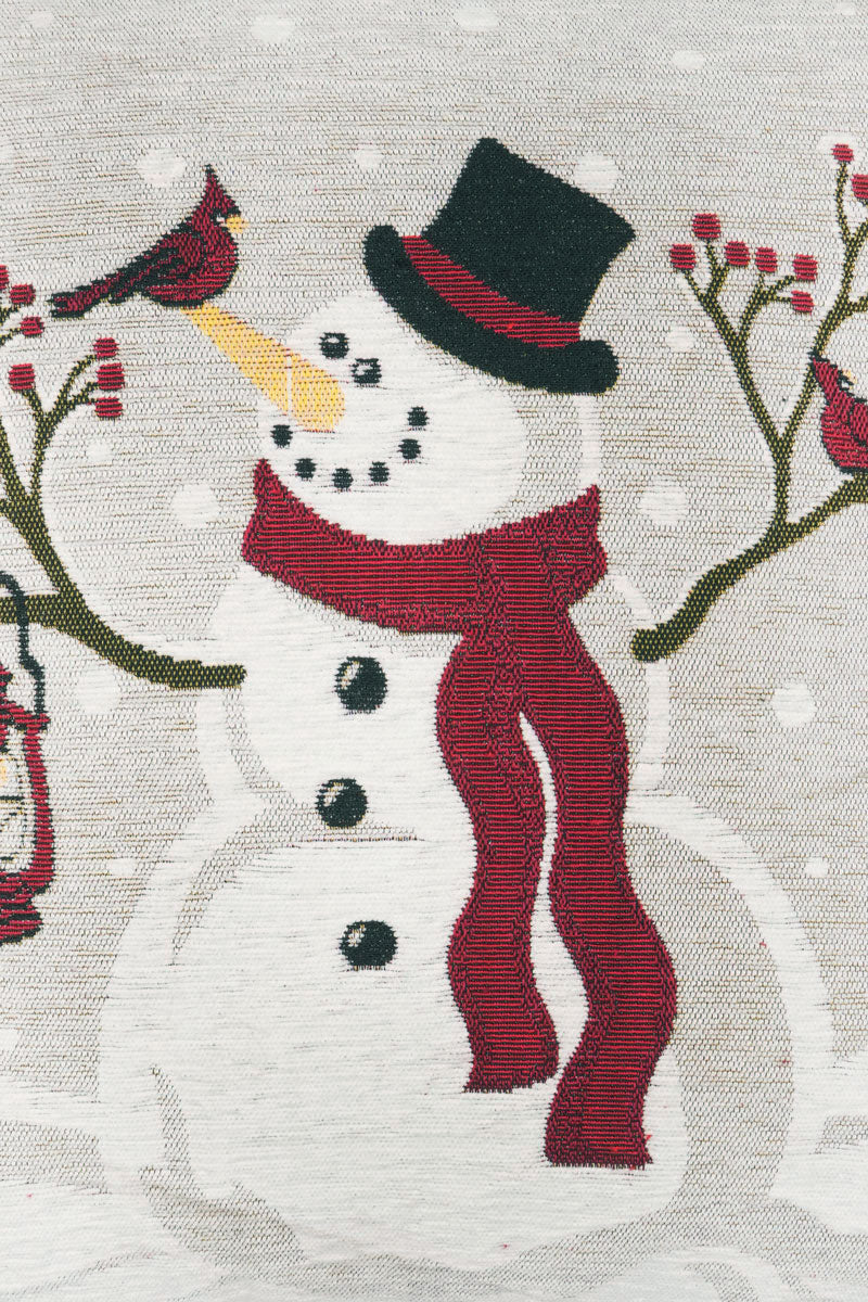 Snow Man Jacquard Woven Cushion ( A Set Of Two Pieces) - FAB NATURA