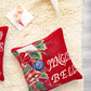 Jingle Bells Jacquard Woven Cushion ( A Set Of Two Pieces) - FAB NATURA