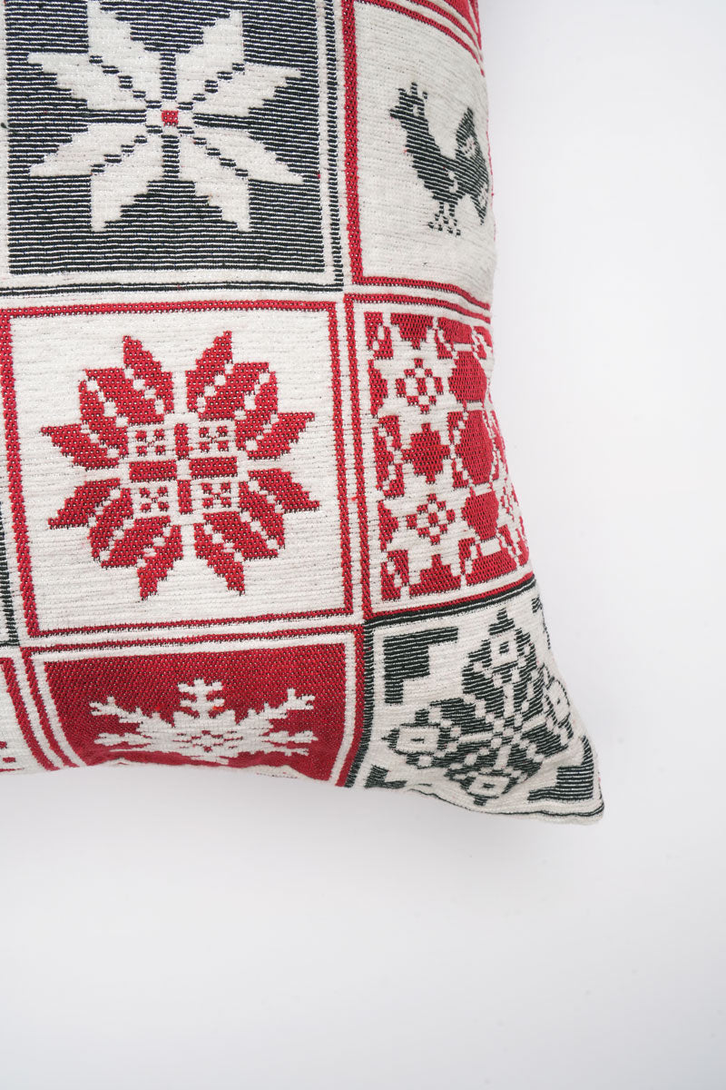 Christmas Jacquard Woven Cushion ( A Set Of Two Pieces) - FAB NATURA