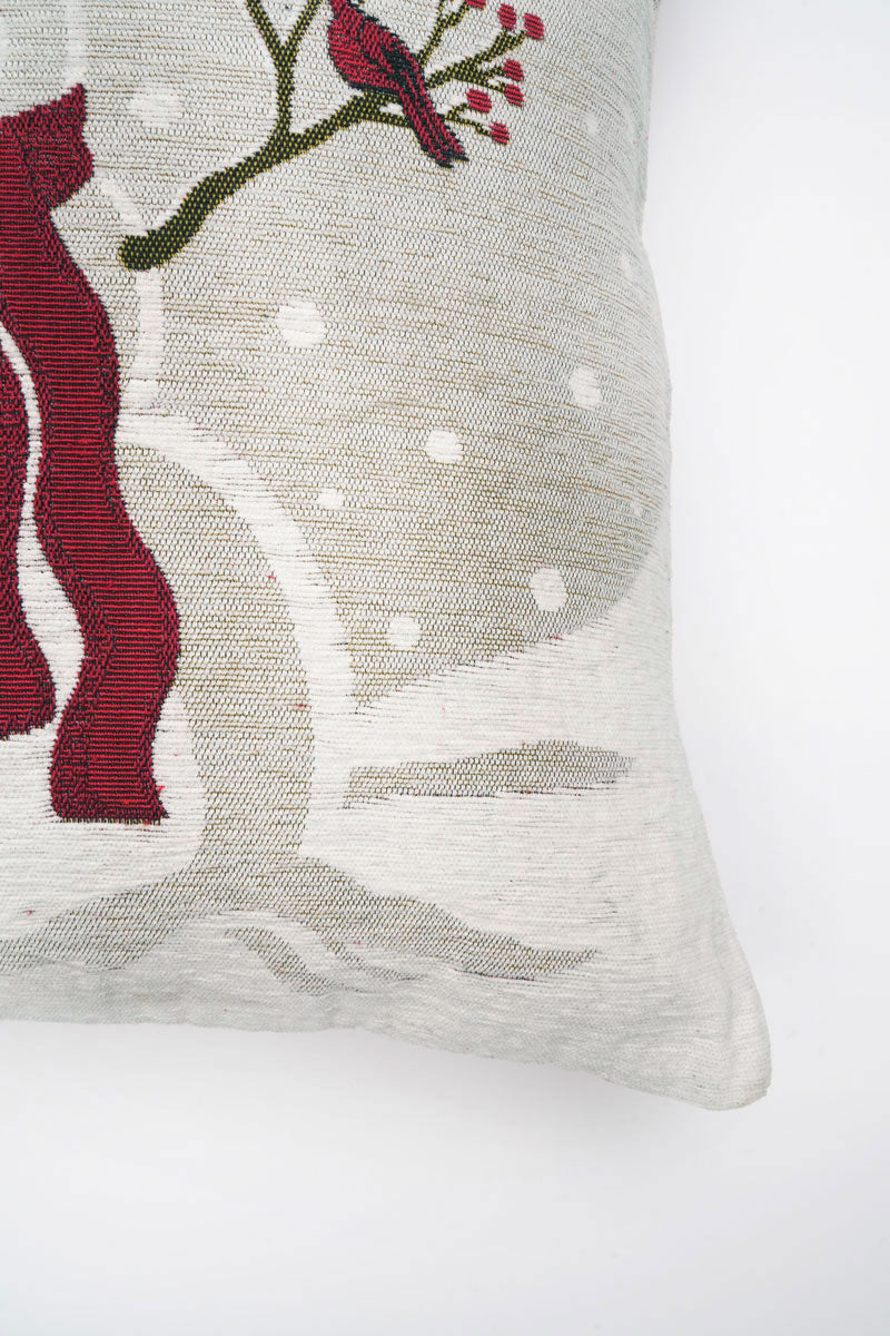 Snow Man Jacquard Woven Cushion ( A Set Of Two Pieces) - FAB NATURA