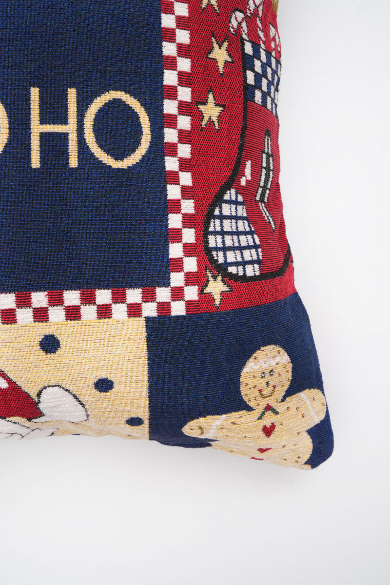 Ho Ho Ho Jacquard Woven Cushion ( A Set Of Two Pieces) - FAB NATURA